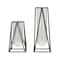 CosmoLiving by Cosmopolitan Set of 2 Black Iron Modern Vase, 13" x 5" x 5"